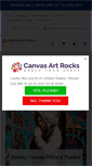 Mobile Screenshot of canvasartrocks.com
